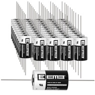 50PCS EEMB 3.6V 1/2 AA Battery ER14250-AX Lithium Battery with AX Pin 14250 1200mAh Batteries custom
