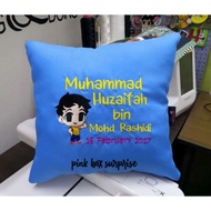 bantal sulam nama/birthday