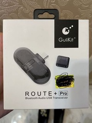 Gulikit Route+ Pro Bluetooth Transmitter Voice Transmission Compatible USB Adaptor Gaming Universal Switch PS4 PC Wireless Audio 10m Black 谷粒藍牙發射器兼容語音傳輸遊戲機通用無線無綫音頻音訊適配器轉換頭黑色