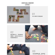 Animal Domino Wooden Recognize Identify Education Wooden Blocks Domino Kids Toys / Domino Toy