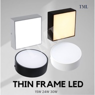 Premium Ultra Slim Frame LED Ceiling Light 15W 24W 30W Surface Mounted Downlight Surface Panel Light