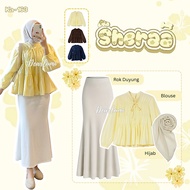 Dearlumi - Sheraa 3in1 Outfit Set Korean Style Latest Trendy (Mreya Blouse - Mermaid Skirt - Bella S