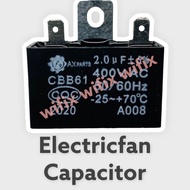 Capacitor / Electric Fan capacitor 1uf , 1.2uf , 1.5uf , 1.7uf , 2uf,3uf