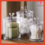 Bathroom Storage Jar Storage Jar Storage Jar Storage Jar European Glass Jar Utensils Candy Jar Displ