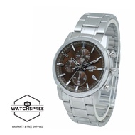 [Watchspree] Casio Men's Analog Sporty Chronograph Stainless Steel Band Watch MTPE510D-5A MTP-E510D-
