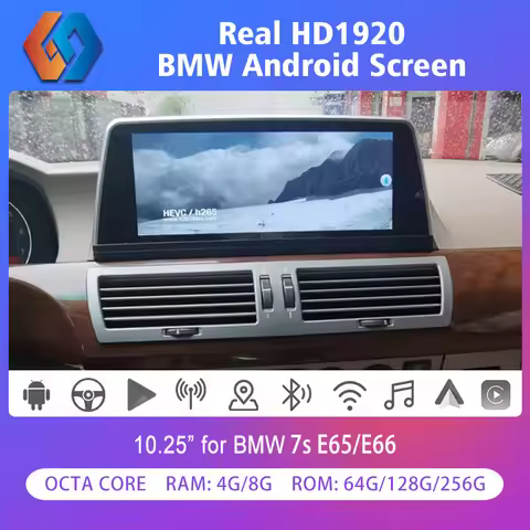 7s E65 E66 Android 13 Car Radio GPS Navigation Multimedia Stereo Player Support YouTube Netflix Waze