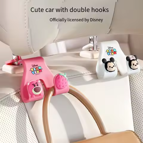 Lotso Car Seat Back Vehicle Mounted Hook Disney Cartoon Mickey Back Seat Multifunctional Inside The 