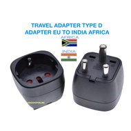 Eu to Eu3 Plug Adapter Standard Socket Travel Converter India South Africa To Eu / Type C Type E/F T