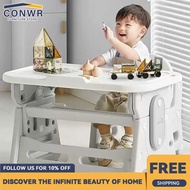 CONWR Kids Table And Chair Adjustable Kids Table Folding Kids Study Table Early Education Desk And C