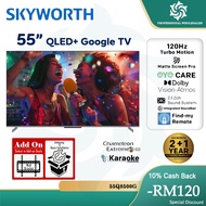 SKYWORTH 55"/ 65" Global First AI Karaoke QLED + TV Q8500G 120Hz gaming tv 4k uhd dolby vision atmos