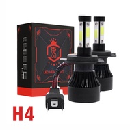 Lampu LED X7 COB 4 Sisi Mobil H4 H7 H11 HB3 HB4 HIR2 12V-24V 40W 2pcs