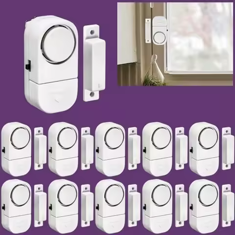 Door and Window Alarm Security Wireless Home Window Door Anti-theft Security Alarm System Magnetic S
