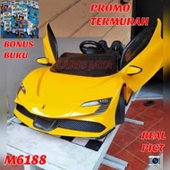 Mainan mobil aki anak PMB 6188 Ferrari varsa SF90 stradale M6188 PMB MOBIL MAINAN ANAK PAKAI AKI PMB VARSA M6188 TERBARU BISA REMOT DAN MANUAL