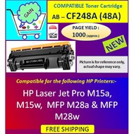CF248A (48A) Compatible Laser Toner Cartridge Black for HP Laser Jet Printer M15a M15w M28a M28w 248