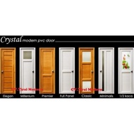 Pintu Kamar Mandi Crystal Bahan Pvc Anti Karat Model Modern Tigaputriy