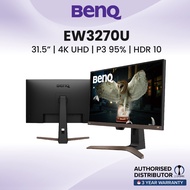 BenQ EW3270U 4K UHD HDR 32 inch Eye-Care USB C Monitor Best for Netflix and Disney+ Video Streaming 