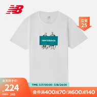 NEW BALANCE  NB官方男款百搭短袖运动休闲短袖T恤AMT83535 WT AMT83535 S