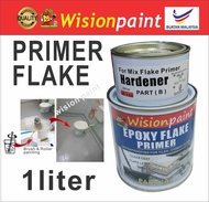 EPOXY FLAKE PRIMER WISION ( 1 LITER ) FLAKE PRIMER FINISHING /EPOXY TOP PAINT FOR FLAKE COLOURS FLOOR / Wisionpaint