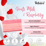 Anti-Aging Soap Bar Goat Milk &amp; Raspberry 200g by Australian Botanical. Reduce Wrinkles, Dry Skin, Paraben Free