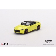 MINI GT 1/64 No.414 Nissan Fairlady Z Proto Spec 2023 Ikazuchi Yellow RHD MGT00414-R