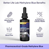 บลูเมทิลีนเกรดเภสัชกรรม ความบริสุทธิ์ 99.99% ปลอดภัย ไม่มีฟอร์มาลดีไฮด์ ผลิตในสหรัฐอเมริกา รองรับเป้