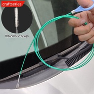 CFT  118ft/197ft Green Car Drain Dredge Cleaning Scrub Brush Auto Sunroof Long Hoses Detailing Clean