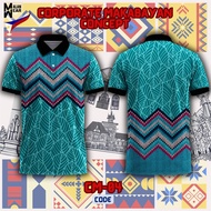 PL-01 Philippine Ethnic Tribal Modern Barong Polo Shirt Full sublimation tshirt for women and men