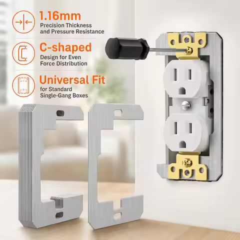 5/10/20pcs Outlet Leveling Spacers Kit for Wall Plates Wall Outlet Switch Adjustment Spacers Electri