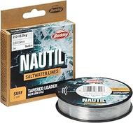Berkley Nautil Surf Monofilament Tapared Ldr Fishing Line (Clear, 0.28mm-0.57mm, 10lbs-35lbs)