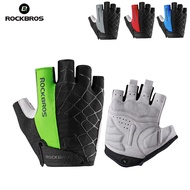 ROCKBROS Cycling Half Finger Gloves Shockproof Breathable MTB Bike Gloves
