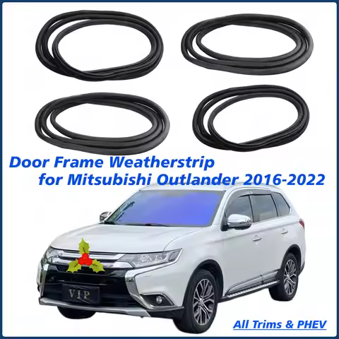 Left/Right Door Inner Pillar Trim Weatherstrip Rubber Seal for Mitsubishi Outlander 2016-2022 All Tr