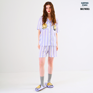 ชุดนอน SLEEPING CLOUD | ชุดนอน 100% LYOCELL ผ้านุ่ม เย็น ใส่สบาย : แขนสั้น ขาสั้น Smiley SATURDAY