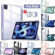For iPad A16(2025)11th iPad 10th 2022Acrylic Case iPad 7/8/9th 10.2 iPad Air4/5 10.9 Cover With Penc
