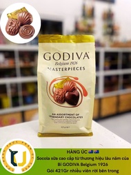 (HÀNG ÚC) Socola sữa cao cấp thương hiệu lâu năm từ Bỉ GODIVA Belgium 1926 Masterpieces gói nhiều gó