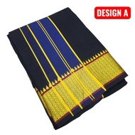 9x5 Ayyappan Black Men's Black Dhoti/Vesti Traditional Wearing