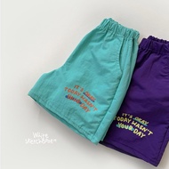 [cream] Korean WSB OK Letter Skateboard Shorts 26 Summer Children's Clothing Pants