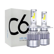 Car LED Headlight C6 H4 Headlight 1PCS 2PCS SET RIGHTKiri 36W 3800L 6000K