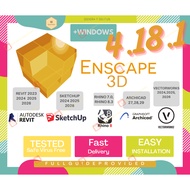 Enscape 3D 𝐯𝟒.𝟏𝟖.𝟏🔥 w/Assets Libraty for SketchUp / Rhino / Archi.CAD / Vectorworks Plugin | 𝐀𝐜𝐭𝐢𝐯𝐚𝐭