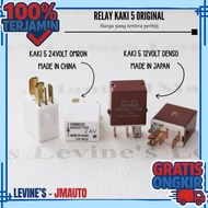 Original 5 12 volt 24 volt foot relay (price per piece) 12 volt 5 leg relay/ Denso brand 24 volt 5 l