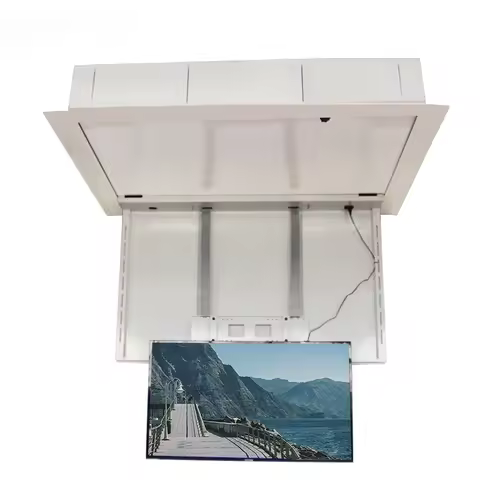 Hot Selling 32 to 65 inches Electric TV Ceiling Mount, hidden Remote Control Motorized TV Bracket ce