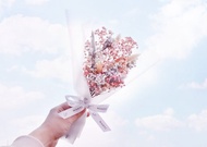 棉花糖滿天星花束   乾燥花 送禮 情人節 禮物 畢業禮物 七夕教師