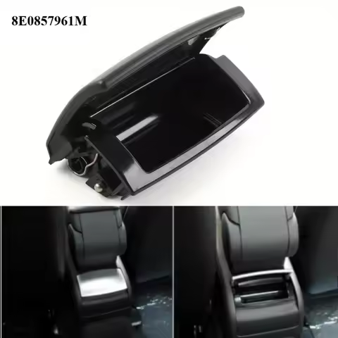 Black Car Center Console Ashtray Rear For Audi A4 B6 B7 Accessories 2001-2008 8E0857961M