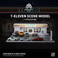 MoreArt 1/64 Scale 7-Eleven Assembly Diorama with LED Light - Size: 30 x 30 x 11.5cm