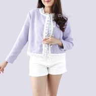 ELYCLOTH | LEONA TWEED BLAZER | BLAZER WANITA PREMIUM TWEED
