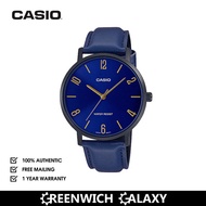 Casio Analog Leather Dress Watch (MTP-VT01BL-2B)