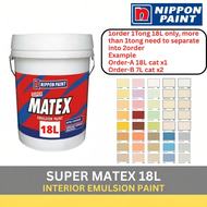 NIPPON MATEX 18 Liter /  EMULSION PAINT 18L /  CAT DINDING / CAT KAPUR/ NIPPON EASYCOAT 18L