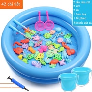 Bộ đồ chơi câu cá 32 sinh vật biển phát triển IQ và EQ cùng ba mẹ