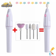 EMILEE Fashion Manicure Machine Grinder Tools Nail Files Electric Nail File Set New Portable Buffer Polisher Drill Bits Nail Brushes