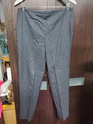 直紋深灰色西裝褲(未燙)【有巢氏房屋制服】