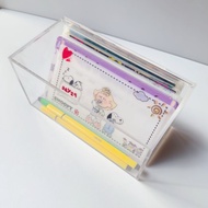 31 Days 52 Weeks Money Bag Storage Box Long Storage Card Book Acrylic Storage Box Desktop Cash Stora